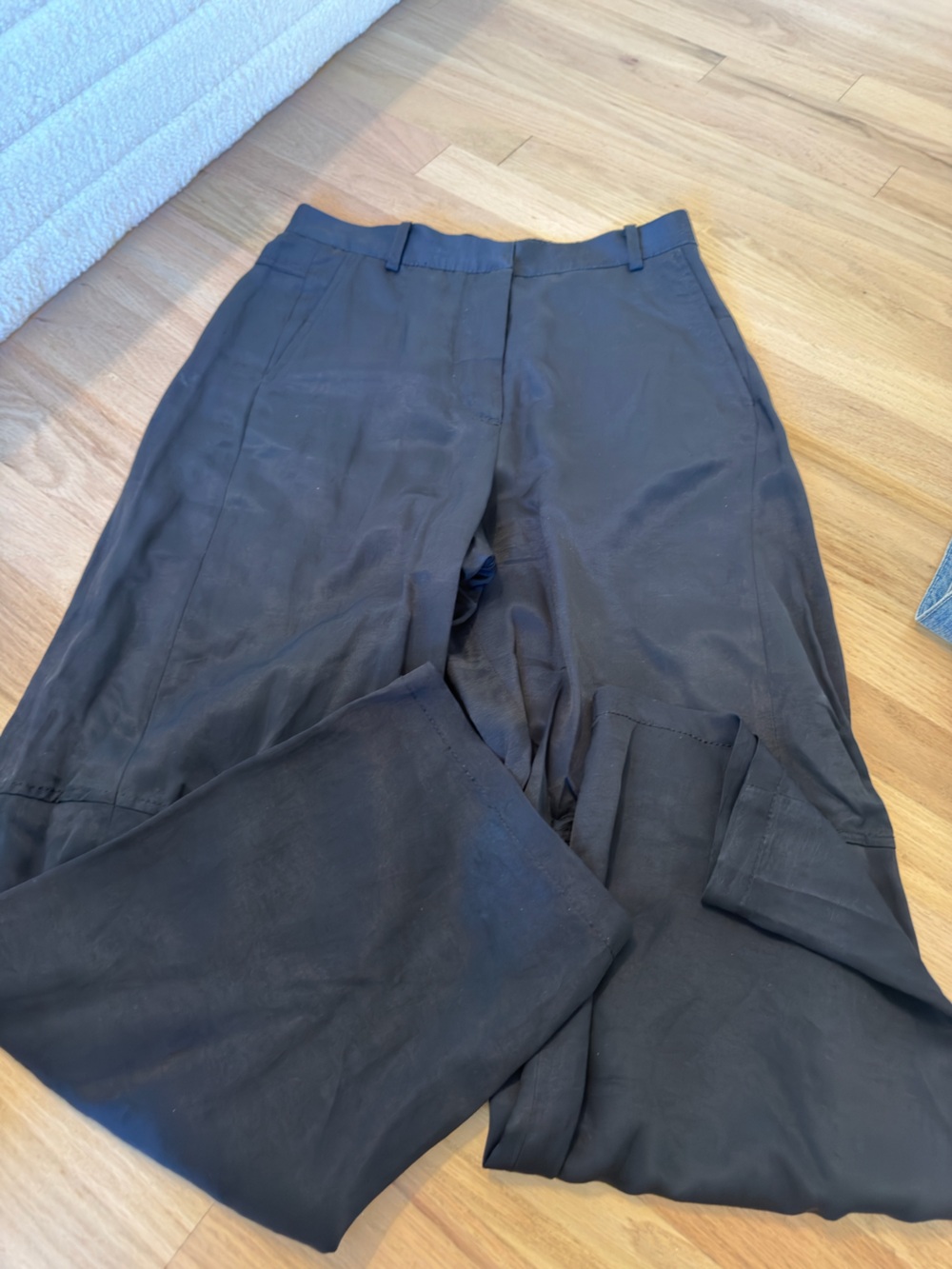 Zara women’s silk/satin finish pants